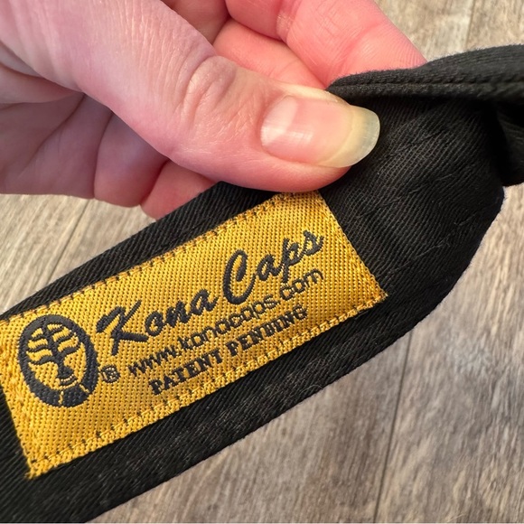 NWOT! Kona Cap Hawaii Visor with Wood Bill Hat - Picture 4 of 7